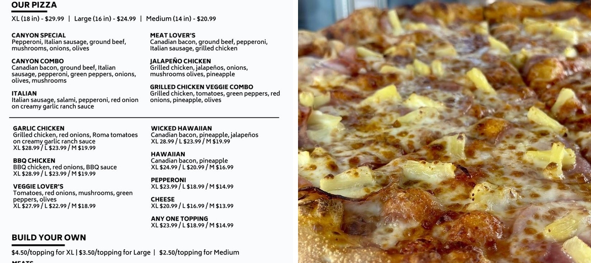 Canyon Pizza and Mini Mart