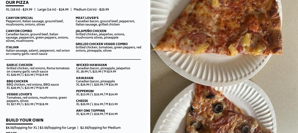 Canyon Pizza and Mini Mart